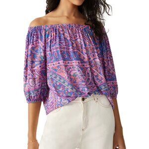 NWT ba&sh Women's Fenji Floral Printed Blouse